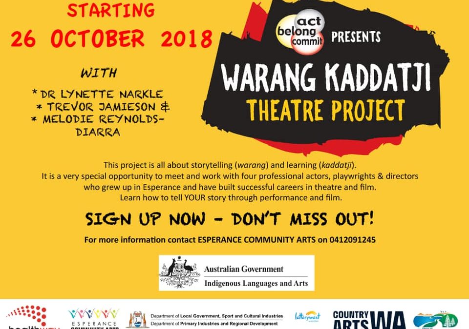 Warang Kaddatji Theatre Project 2018-2019 – Register Your Interest