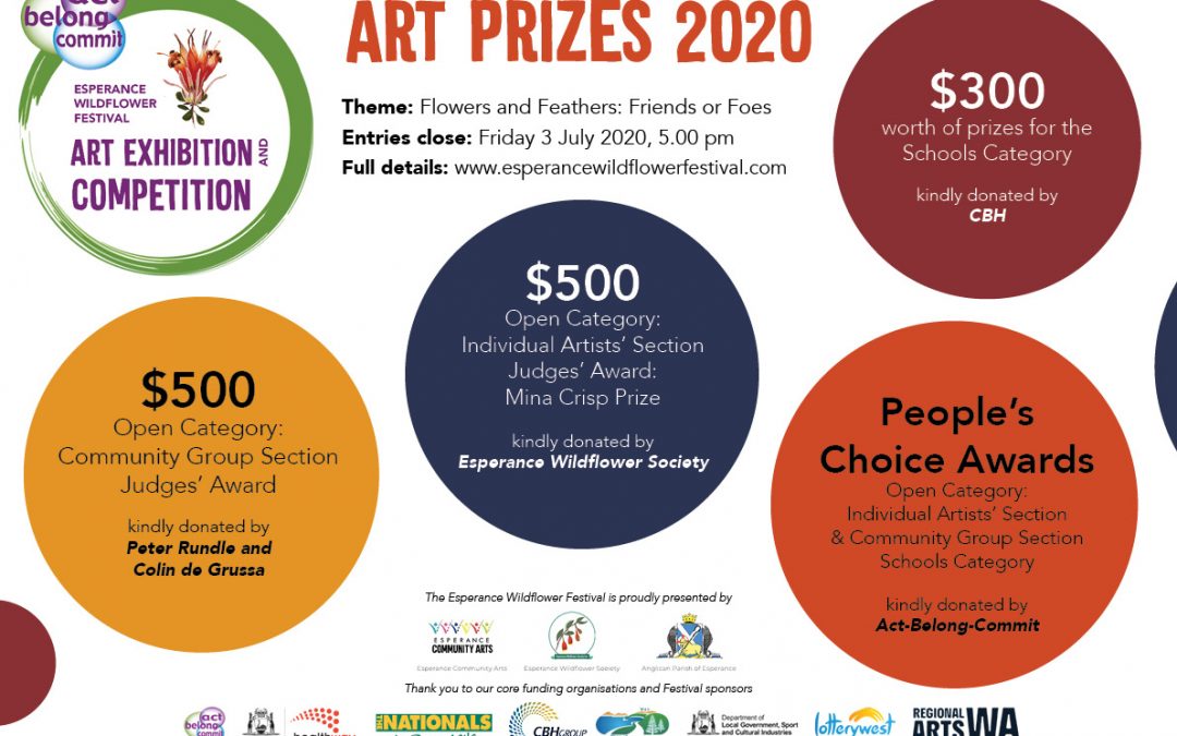 New Prizes Announced – Act-Belong-Commit Esperance Wildflower Festival Art Competition and Exhibition